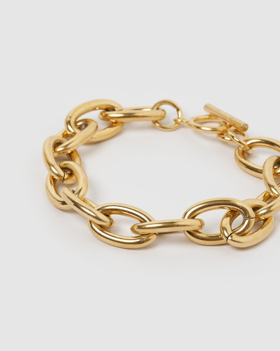 THESSY Gold Chain Bracelet - GOLD Accessories Aambers Goodies xx 