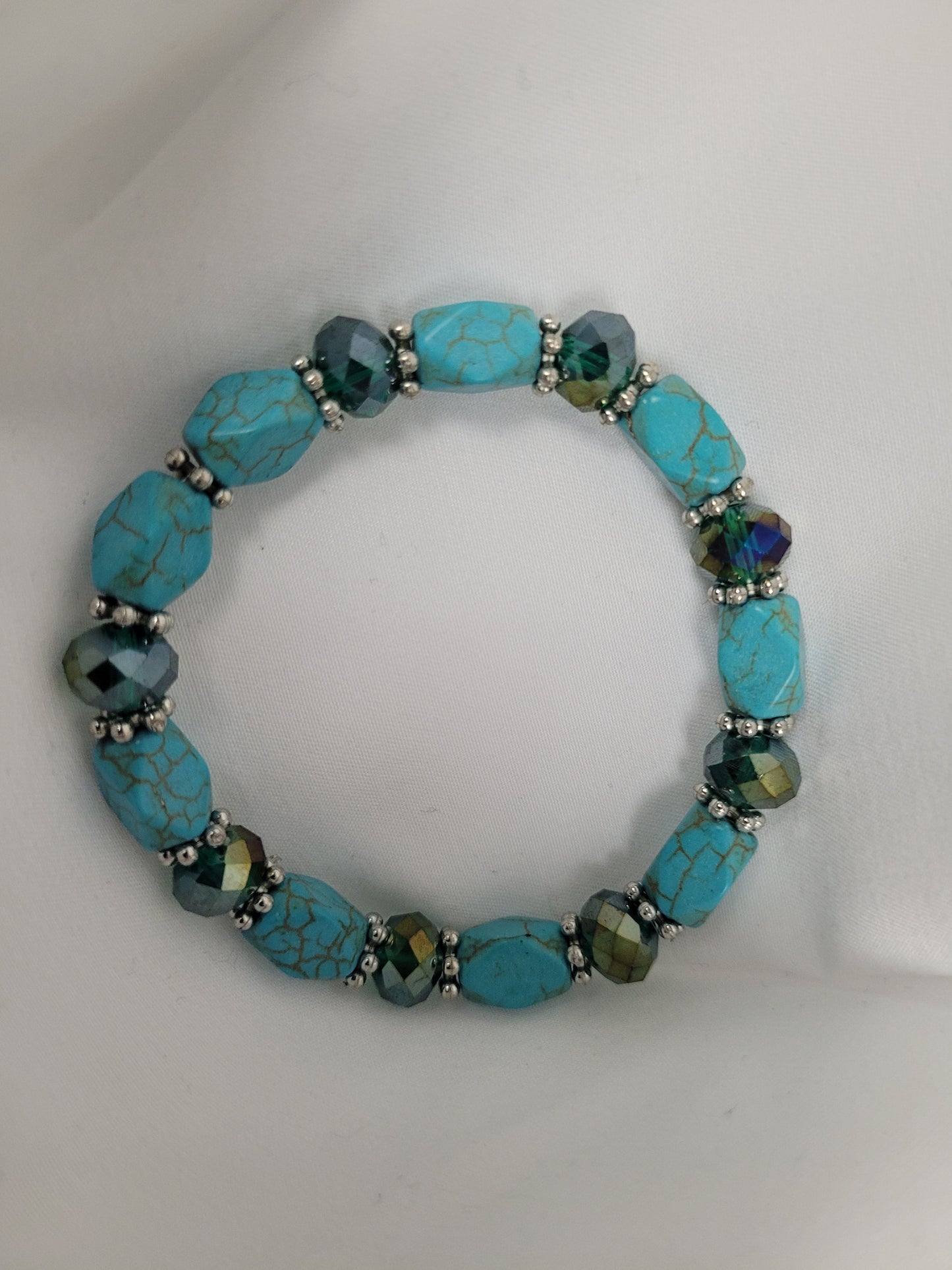 Turquoise Stone Stretch Bracelets crystal Aambers Goodies xx 
