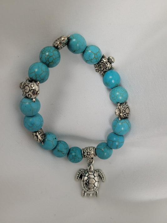 Turquoise Stone Stretch Bracelets crystal Aambers Goodies xx 
