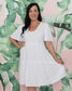 White Tiered Flair Dress Aambers Goodies xx 16-22 au (2XL-5XL) 